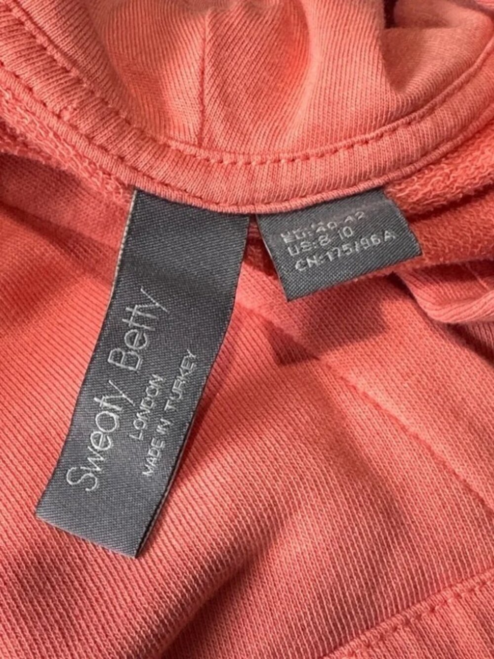 Sweaty Betty After Class Coral Cropped Hooded Lightweight Long Sleeve - Picture 4 of 6